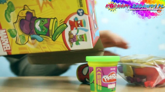 Play-Doh - Marvel Can-Heads Heroes - Green Goblin & Spider Man - B0744 B0594 - Recenzja