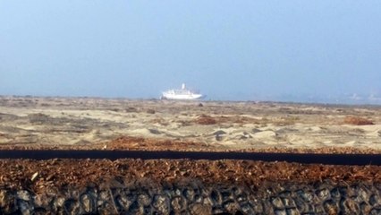 يخت المحروسة فى بحيرة التمساح بالاسماعيلية للمشاركة فى حفل افتتاح قناة السويس الجديدة أغسطس 2015