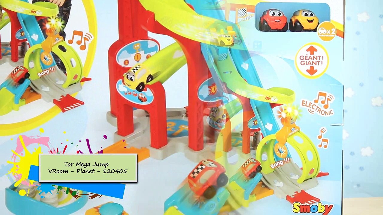 Smoby - Vroom Planet - Mega Jump Toy Car Race Track Set / Tor Mega Jump - 120405 - Recenzja