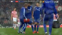 Diego Costa gets injured Stoke City 0-0 Chelsea 27.10.2015