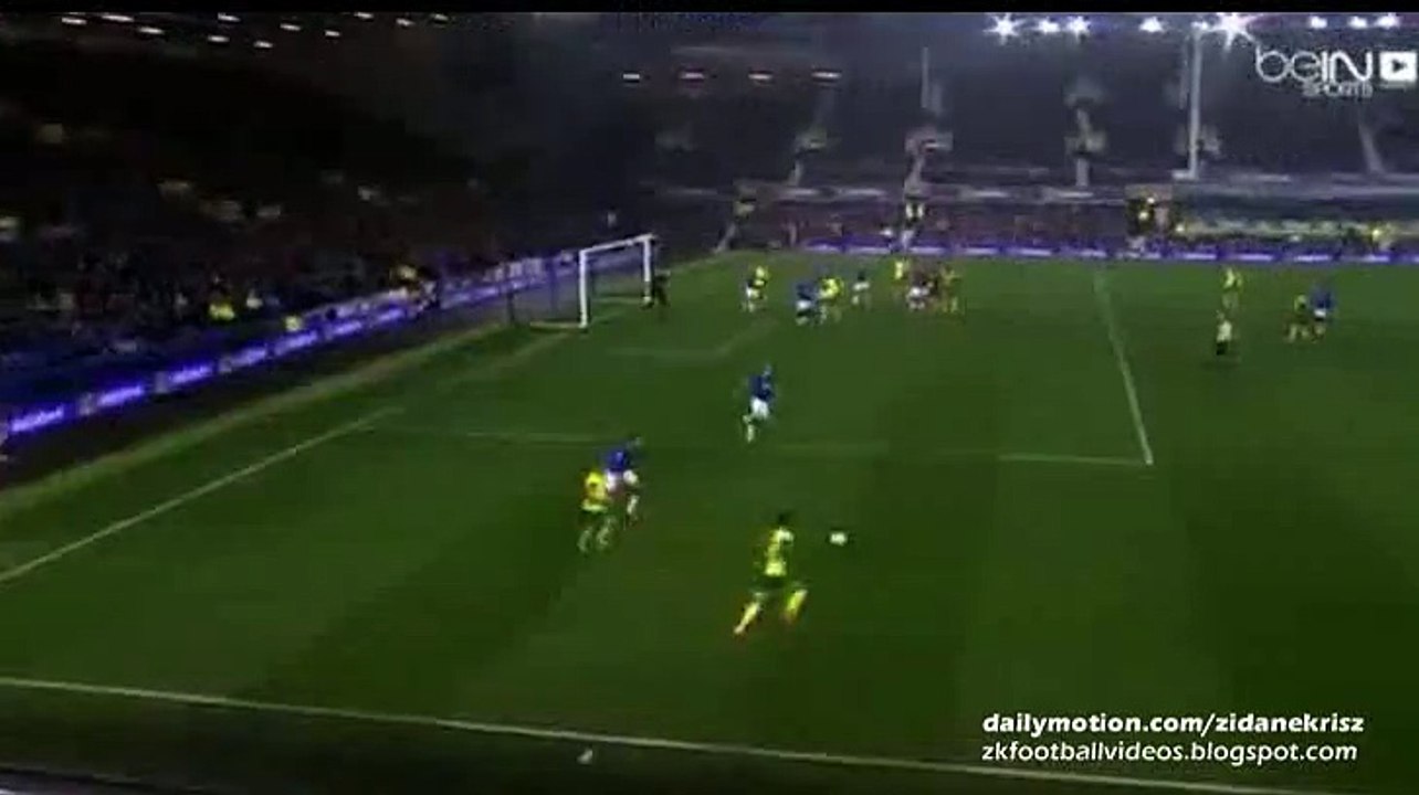 0-1 Sebastien Bassong GOAL - Everton v. Norwich City 27.10.2015 HD