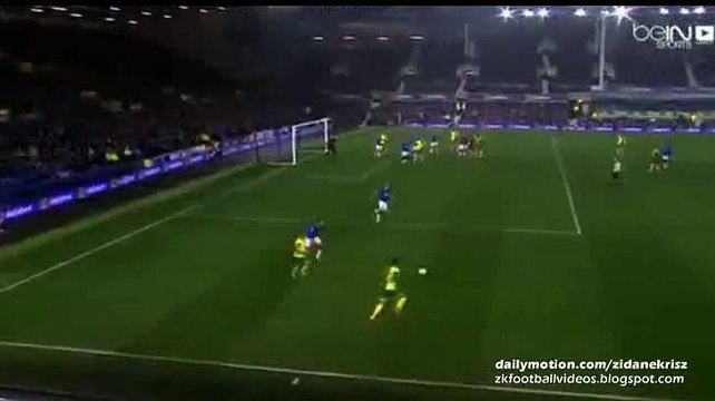 0-1 Sebastien Bassong GOAL - Everton v. Norwich City 27.10.2015 HD