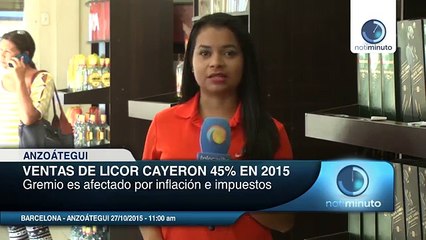 Un 45% cayeron las ventas de licor en el 2015