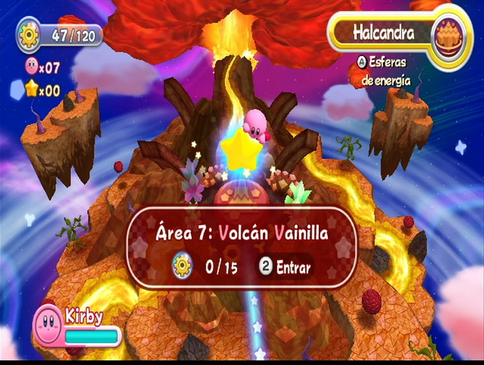 Kirby Dreamland Wii, Nubes de Nata, parte 18, Area 7 Fase 1