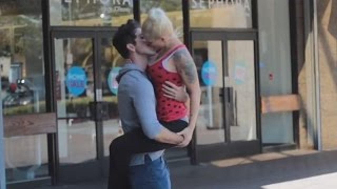 Kissing Prank! (GONE WILD) Yoga Pants Edition!