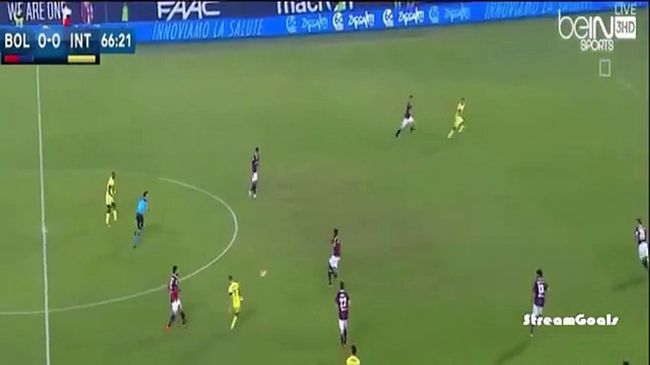 شاهده اهداف الانتر وبولونيا في الدوري الايطالي...