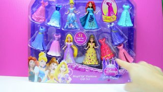 Disney Princess Magiclip Fashions Gift Set Rapunzel Cinderella Merida Belle