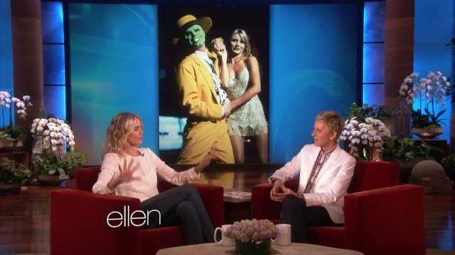Cameron Diaz Gets Scared by The Mask!