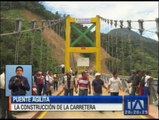Tiwintza: Avanza la construcción de un puente sobre el río Zamora