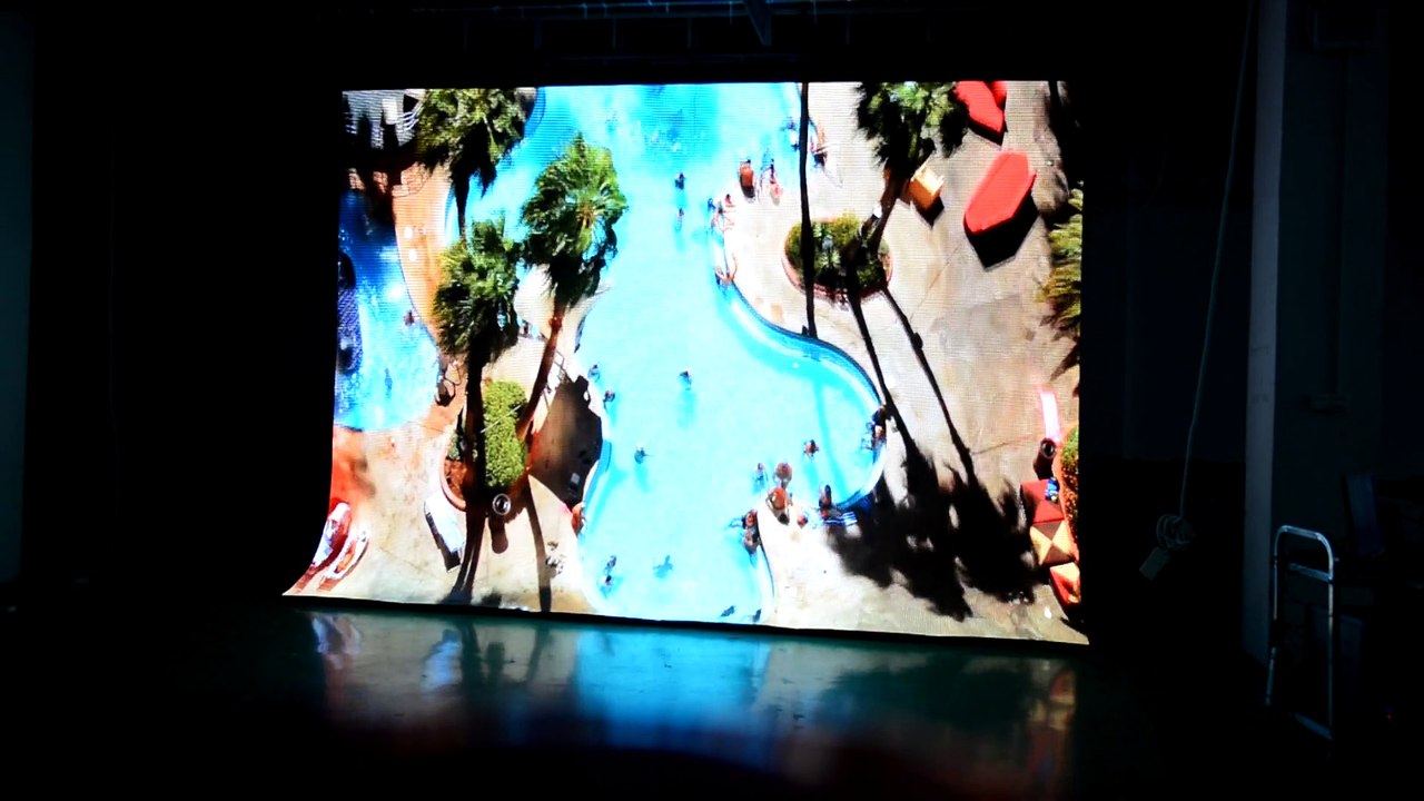 P6 soft led curtain Flexible LED Screen Galaxias-6 p6.25 12x16ft (by Huasun)