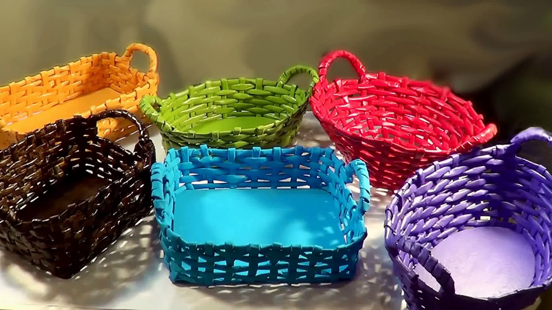 How to make paper Basket with Handle - video Dailymotion