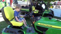 TODDLER LOVES JOHN DEERE TRACTORS