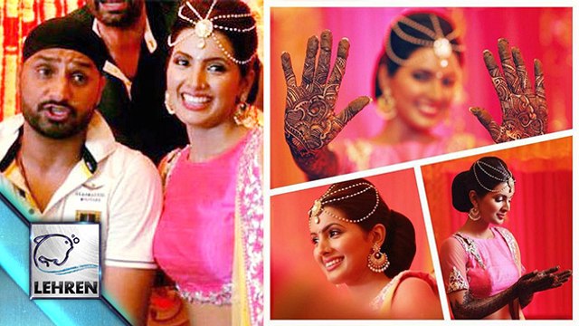 Cricketer Harbhajan Singh's MEHENDI Ceremony With Geeta Basra