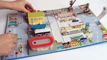 Tomica Handy 3D Map w Train and Bus Station Tomy w Lightning McQueen - Unboxing Demo Revie