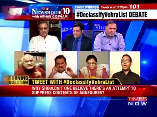 The Newshour Debate: Truth is in Vohra report