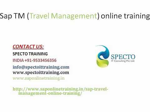 Sap TM(travel management) online training