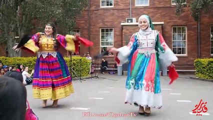 Senior Afghani Girls Attan Dance Group-