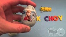 Surprise Eggs Frozen Play Doh Disney Frozen Learn A Word! Spelling Vegetables! Lesson 16