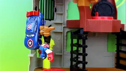 Download Video: Captain America McQueen & Captain America use the Jedi Force against Star Wars Darth Vader