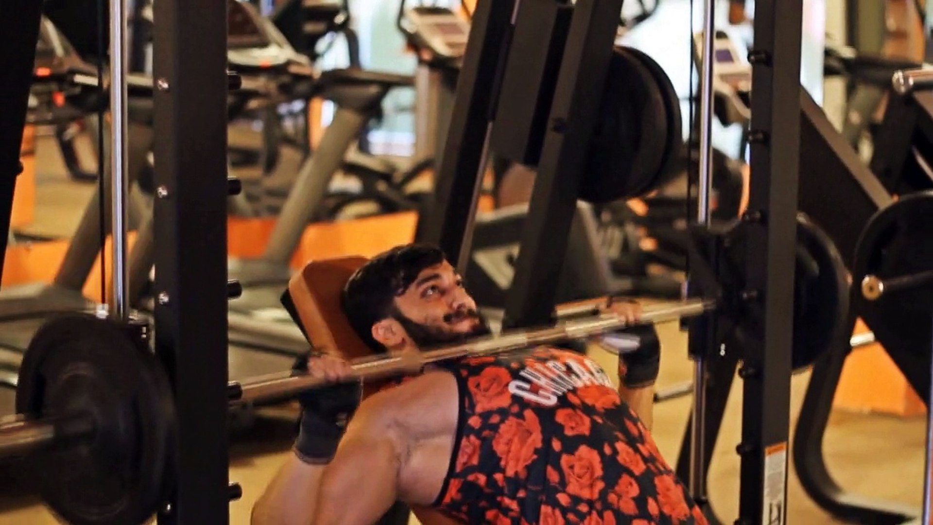⁣chest workout