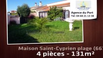 A vendre - maison/villa - Saint-Cyprien plage (66750) - 4 pièces - 131m²
