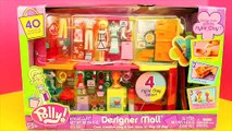 POLLY POCKET MALL Toy   Disney Magic Clip Dolls Frozen Elsa & Barbie Shopping & Play Doh F