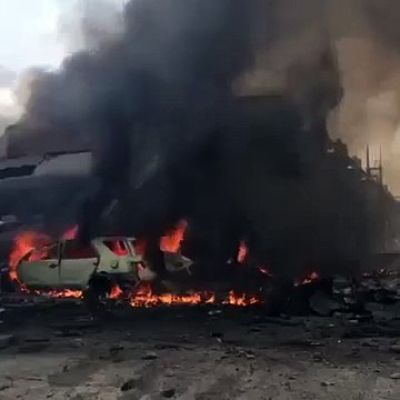 At least 38 killed as military plane crashes in residential area of Medan, Indonesia