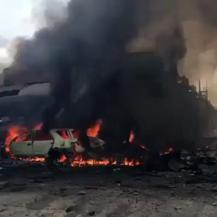 At least 38 killed as military plane crashes in residential area of Medan, Indonesia