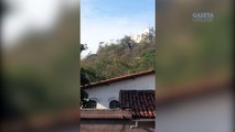 Helicóptero sobrevoa Vila Velha em perseguição a assaltantes