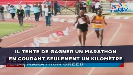 Il tente de gagner un marathon en courant seulement un kilomètre