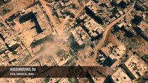 Mine flies straight into the camera. The offensive by Syrian army on positions of terrorists