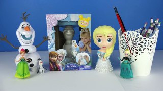 OLAF SNOWY SNOWMAN Make Your Own How to Paint build Disney Frozen Toys