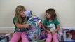 Disney FROZEN Videos Backpack Surprise Frozen Surprise Eggs ELSA ANNA Toys+PEZ Candy+Play