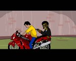Amazing Rajni Action In Animated Version