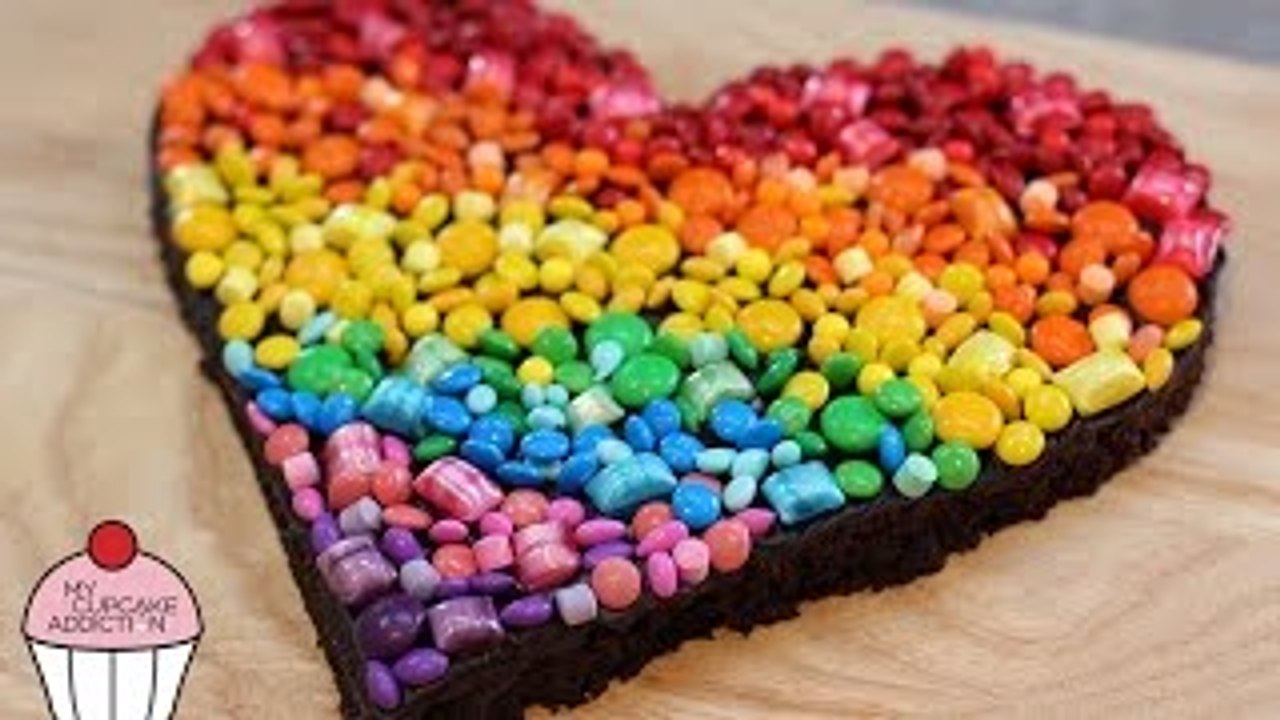 RAINBOW Chocolate Brownies - The BEST Chocolate Brownie Recipe EVER | My Cupcake Addiction