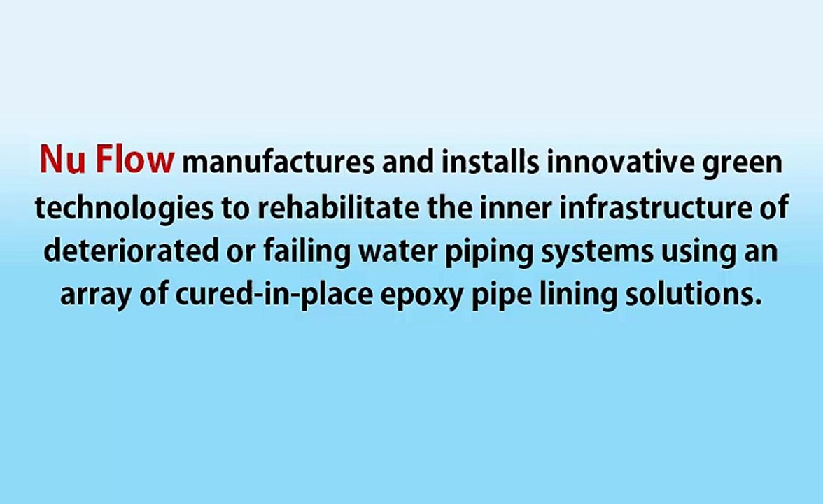 Nu Flow Tech Services for water piping systems