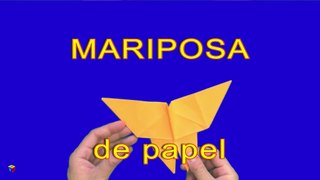 Cómo hacer una mariposa de papel. Papiroflexia. Origami butterfly