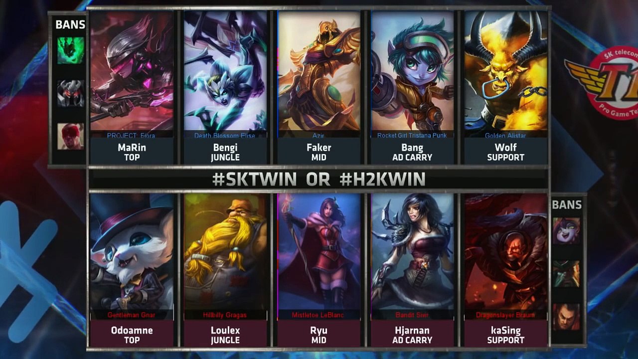 SK Telecom T1 vs H2K Gaming (SKT vs H2K) 2015 League of Legends World Championship D1G3