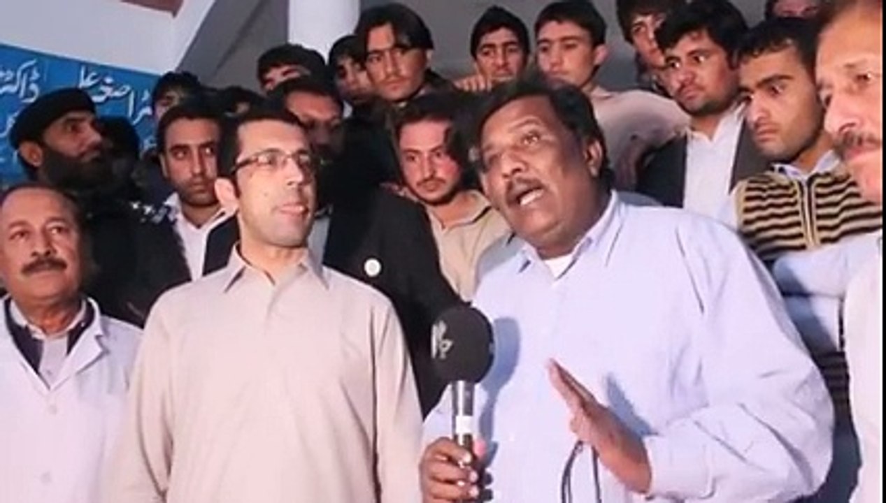 Health minister Shehram Tarakai visit DHQ hospital Timergara