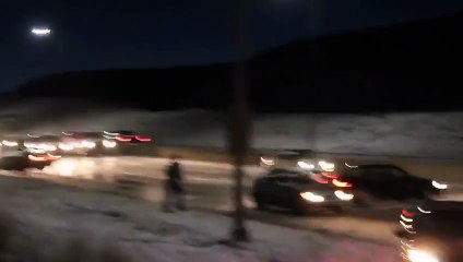 15 Car Canadian Pile Up  Ice Age