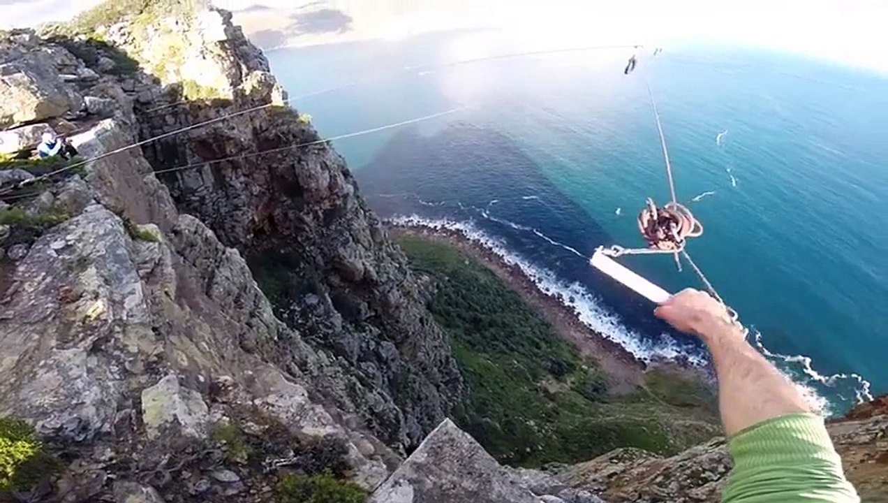 BASE Jumping Off Rope Swing  The Great Escape