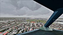FSX Cloudy Windy Miami Landing Airbus A330 Cockpit View