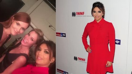 Eva Longoria Stuns In Red At Journalism Awards