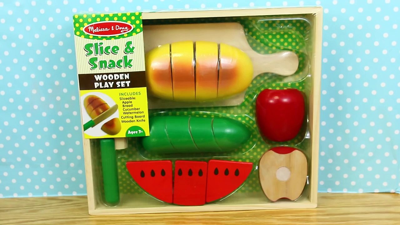Melissa & Doug Wooden Slice & Snack Fruit & Veggie Food + Baby Alive Lucy Doll DisneyCarTo