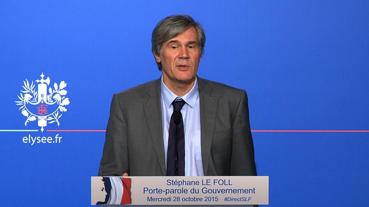 Point de presse de Stéphane Le Foll, le 28 octobre 2015