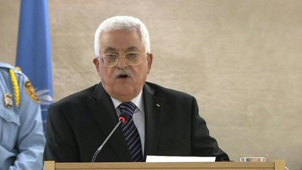 Abbas demande un "régime de protection internationale" pour le peuple palestinien "de toute urgence"