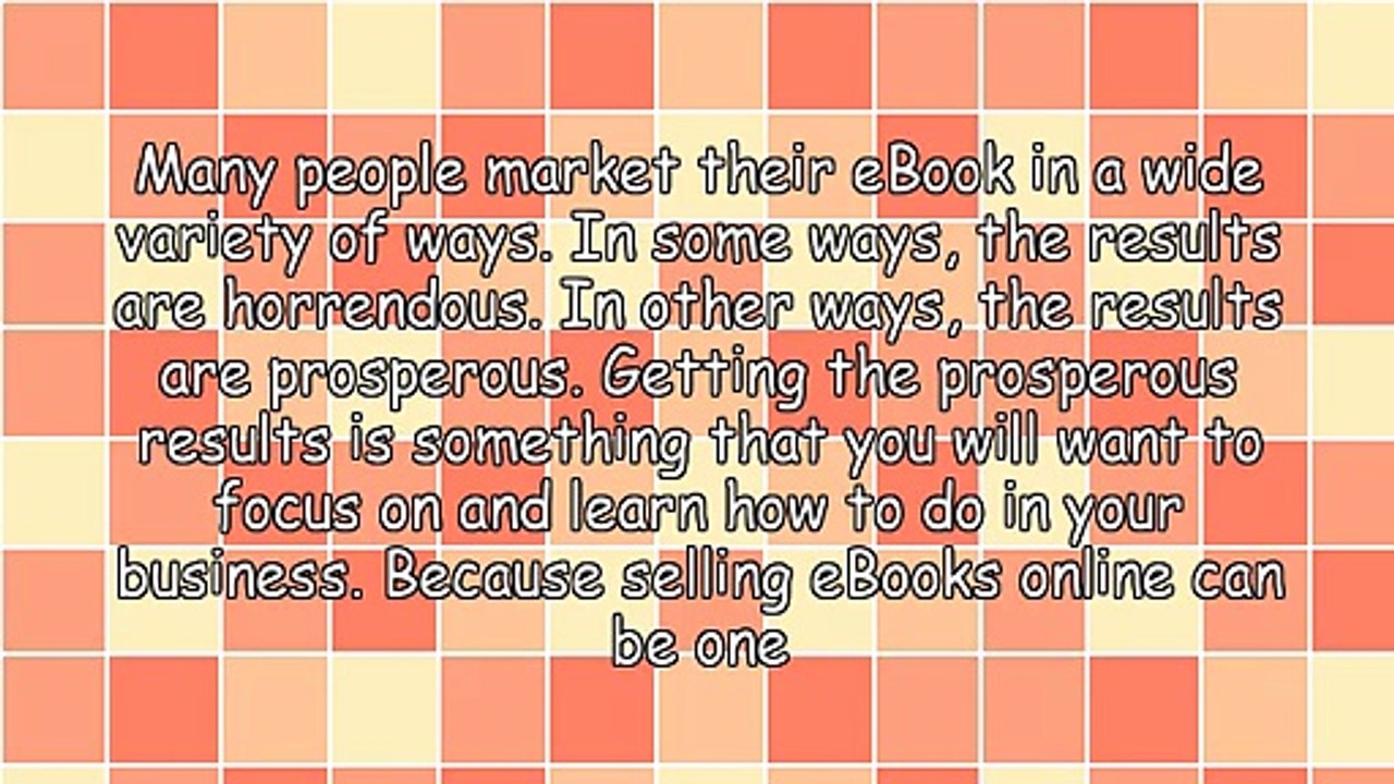 eBook Selling Advantages Online