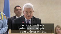Mahmoud Abbas réclame une protection internationale pour le peuple palestinien