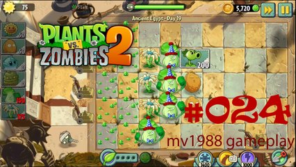Plants Vs. Zombies 2 - Ancient Egypt Day 19 Gameplay HD (part #024)