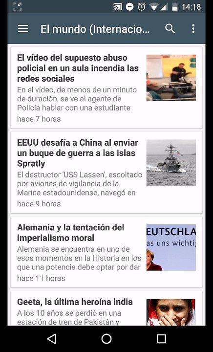 BunnyRSS funcionando desde el movil